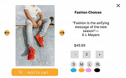 Apparel store website prototype